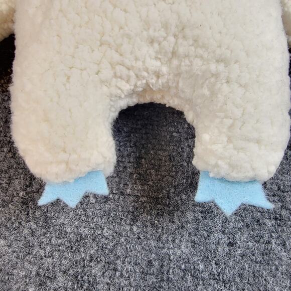 Warm Personality Yeti Girl Pillow Pal Plush Handmade Blue Face Pink Heart New - Picture 8 of 9